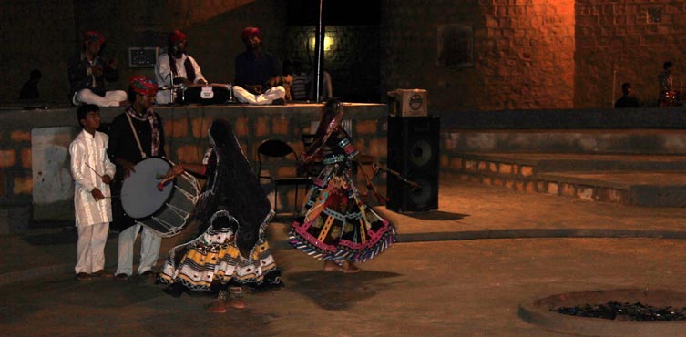Rajasthani Traditional Songs And Dance At The Camp
