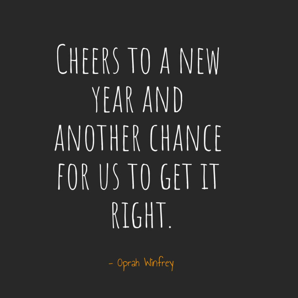 Cheers To A New Year - New Year Inspirational Quote