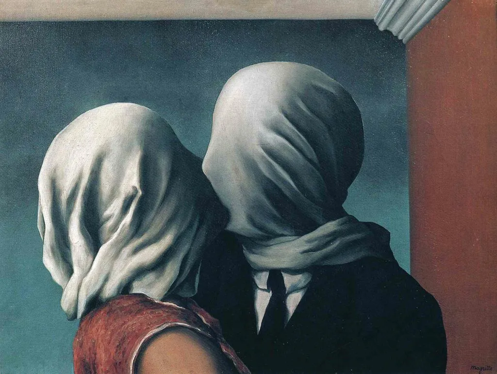 The Lovers 1928 By Rene Magritte