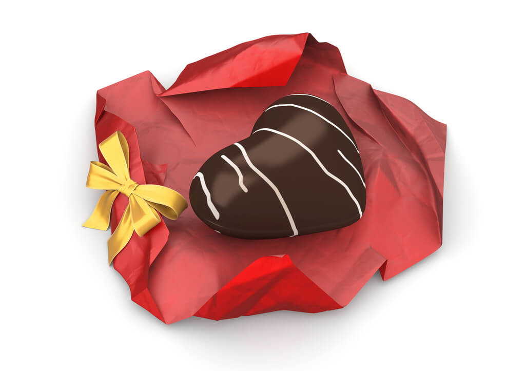 Heart Shaped Chocolate. Definitely Proves My Love