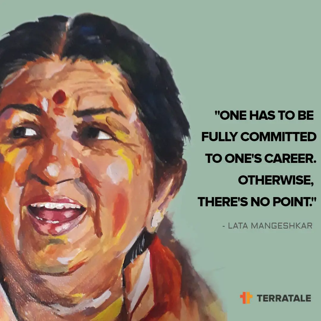 20 Greatest Quotes by Lata Mangeshkar - A TRIBUTE