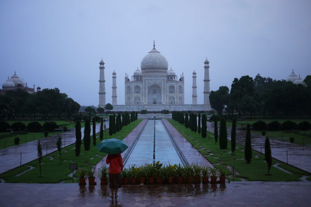 What View Could Possibly Be Better Than The Taj Mahal In Monsoon